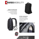 Backpack Para Laptop De 15.6 Swissmobility Hey-115bk