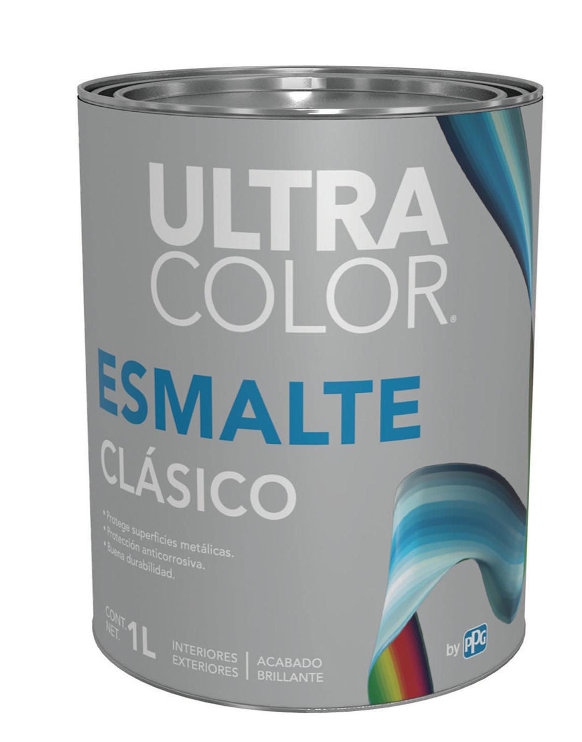 Ultracolor Esmalte Clasico Negro De 1 Lt