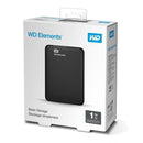 Disco Duro Externo Western Digital WD Elements Portátil 2.5'', 1TB, USB 3.0, Negro - para Mac/PC