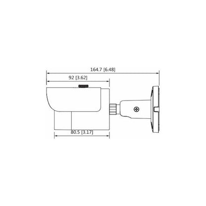 Cámara Dahua Bullet 2mp/lente De 2.8mm/105°/ipc-hfw1230s-s4