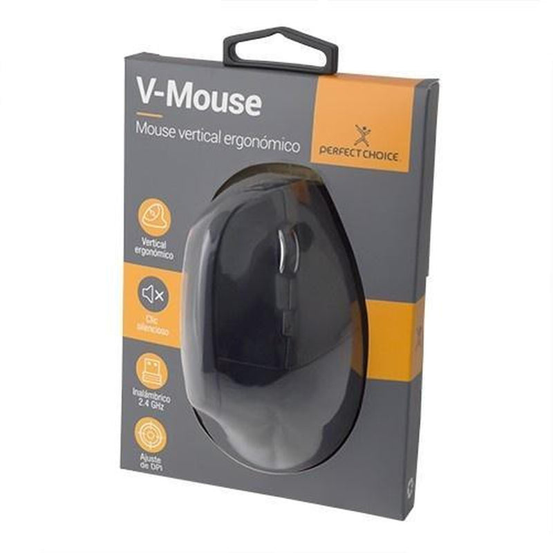 Mouse Perfect Choice Óptico PC-044895, RF Inalámbrico, 1600DPI, Negro
