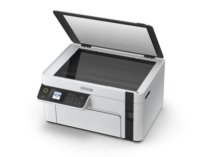 Impresora multifunción Epson EcoTank M2120 con wifi blanca