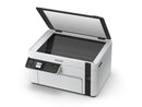 Impresora multifunción Epson EcoTank M2120 con wifi blanca