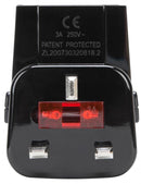 CyberPower Adaptador de Energía World Travel, Entrada 100 - 250V, 2x USB, Negro