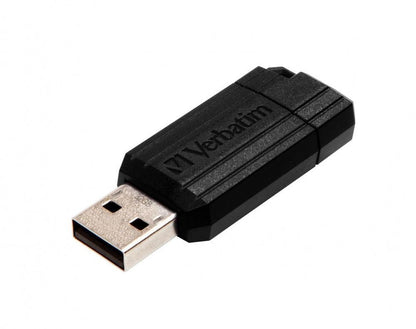 Memoria USB Verbatim PinStripe, 32GB, USB 2.0, Negro