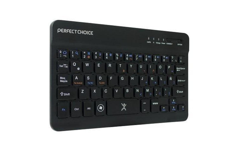 Teclado Perfect Choice Mini PC-200932, Bluetooth, USB, Negro (Español)