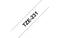 Cinta Brother TZE231 Negro en Blanco, 12mm x 8m