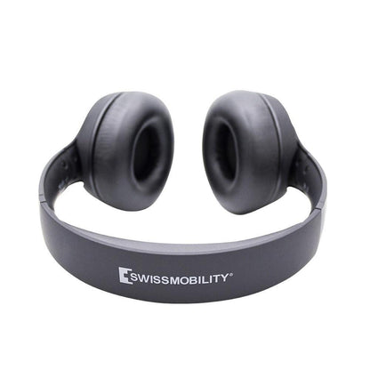 Audífonos de diadema SUPER BASS con Bluetooth y micrófono SWM-10BK swissmobility