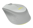 Mouse Logitech Óptico M280,Inalámbrico,1000DPI,Gris/Amarillo