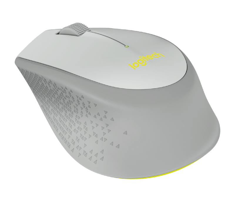 Mouse Logitech Óptico M280,Inalámbrico,1000DPI,Gris/Amarillo