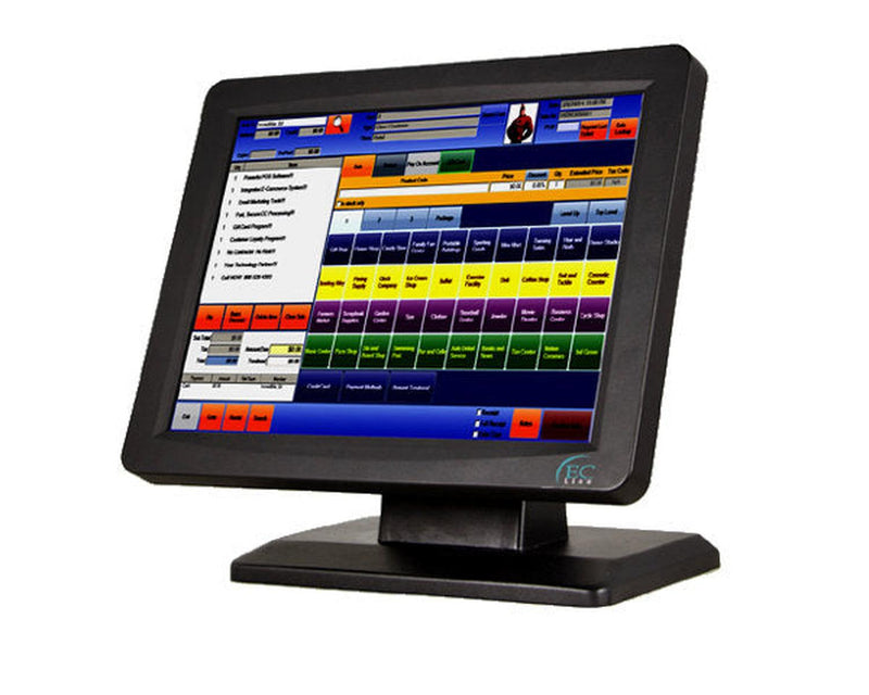 Monitor Touch EC Line Touchscreen 15'' Negro EC-TS-1510