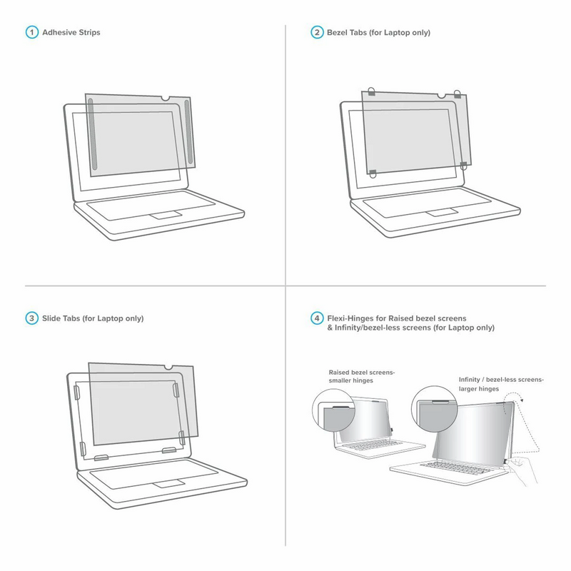 Pantalla de privacidad 4Vu para Laptop 14" plegable Targus