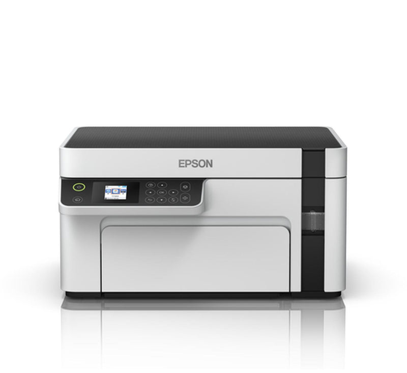 Impresora multifunción Epson EcoTank M2120 con wifi blanca