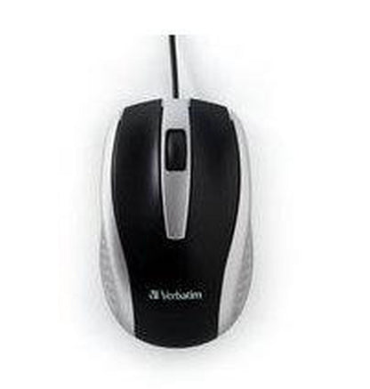 Mouse Verbatim Óptico Bravo, Alámbrico, USB, Negro/Plata