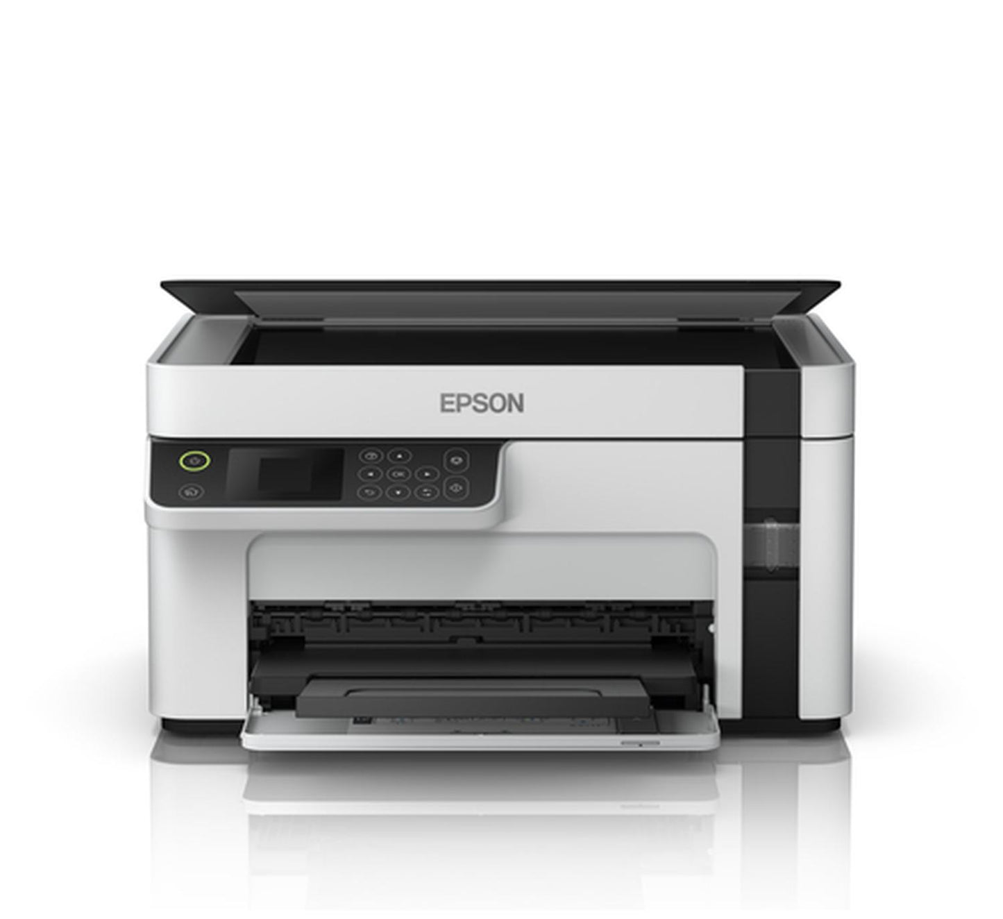 Impresora multifunción Epson EcoTank M2120 con wifi blanca