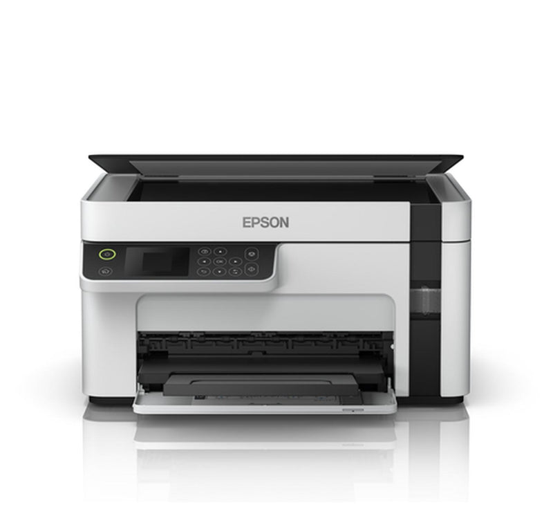 Impresora multifunción Epson EcoTank M2120 con wifi blanca