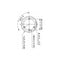 Cámara Dahua Ia/ Ip Domo/4mp/lente2.8mm/ipc-hdw3441tmn-as