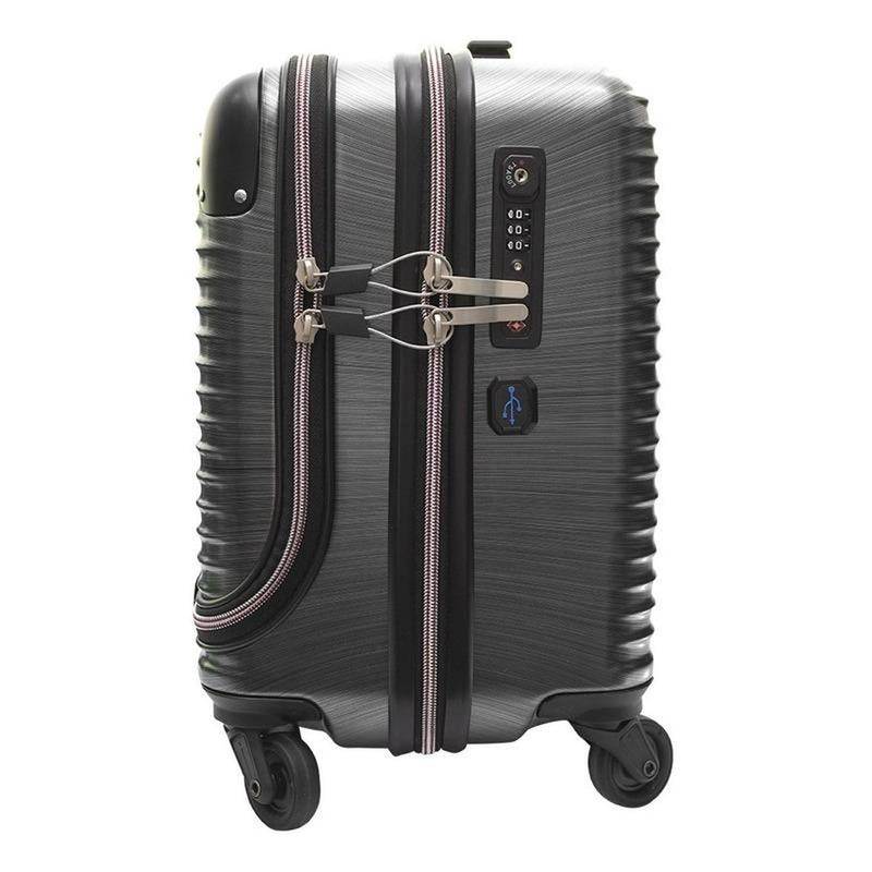 Maleta Skypeak Rígida Plata 20 Pulgadas Bussines Travel Pro