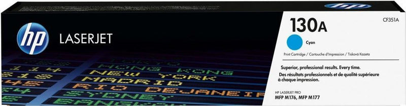 Tóner HP 130A Cyan, 1000 Páginas