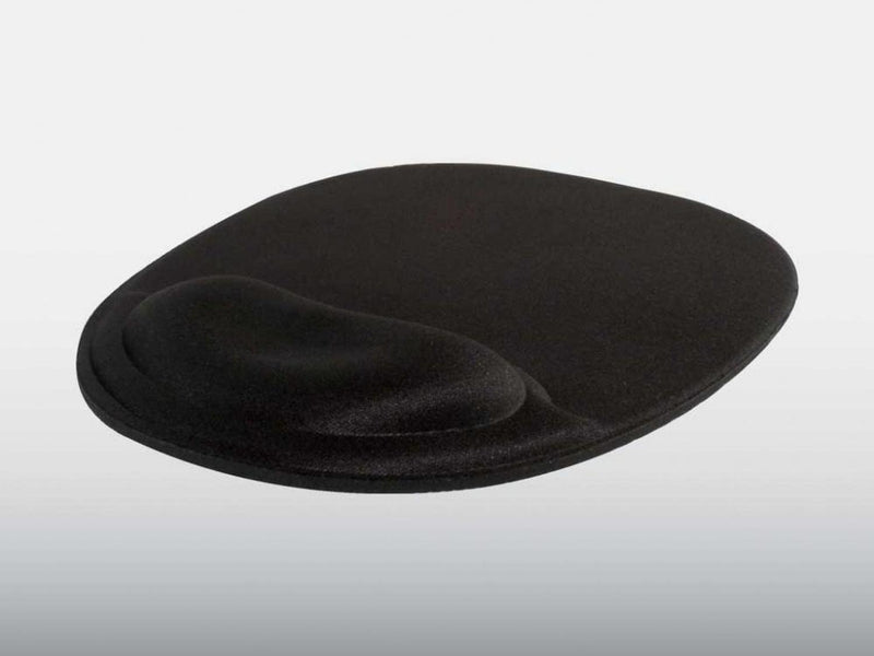 Perfect Choice Mousepad con Descansa Muñecas de Gel, 20x26cm, Grosor 2mm, Negro