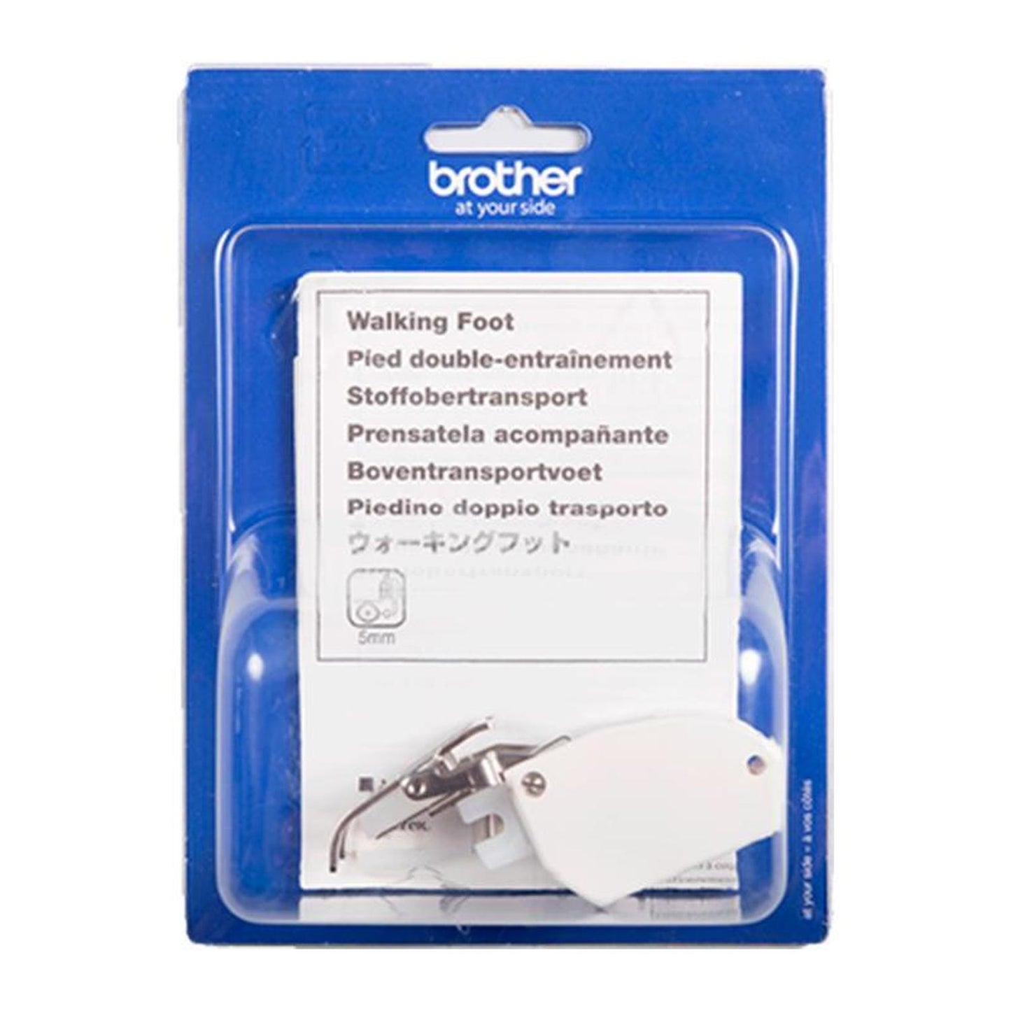 Prensatelas Brother de arrastre para acolchar y facilitar el desplazamiento de tela, SA107, accesori