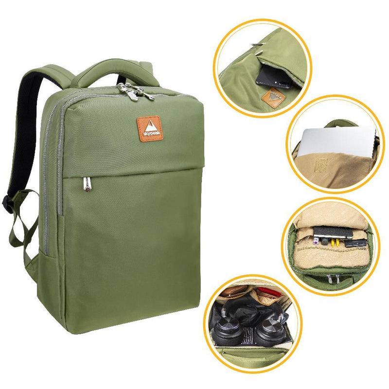 Mochila backpack Skypeak roja para mujer,dama, de 15,6" tamaño Grande. CTA-115GR