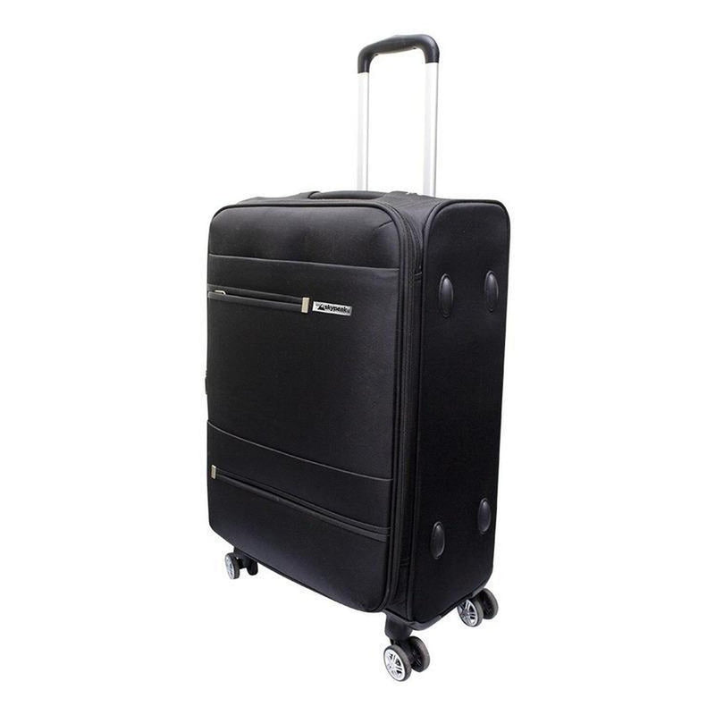 Maleta Skypeak Suave Classic Con Candado Tsa Negro 20 Pulgadas
