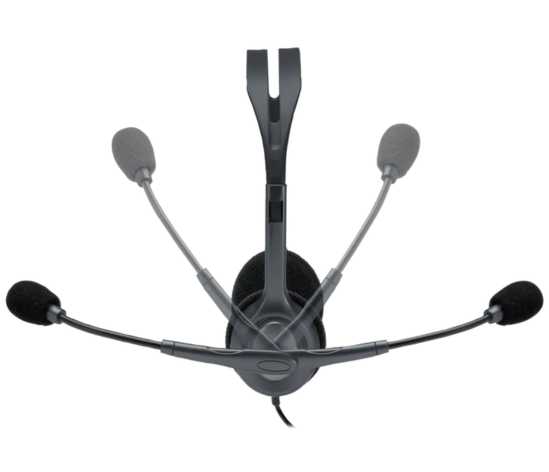 Logitech Audífonos con Micrófono H111, Alámbrico, 1.8 Metros, 3.5mm, Gris