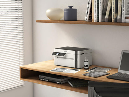 Impresora multifunción Epson EcoTank M2120 con wifi blanca