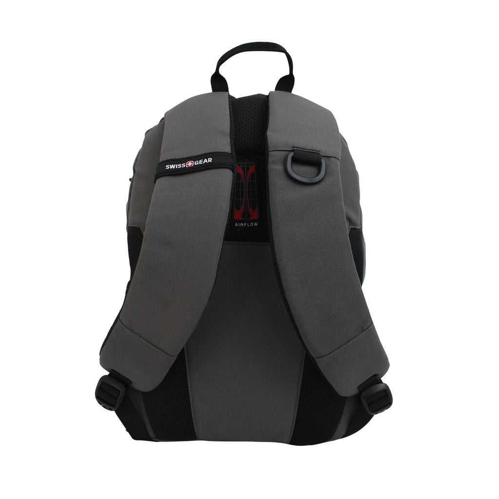 Mochila porta laptop Swissgear Emys, para laptop de 14", 2821454406, color gris, tecnología Air Flow