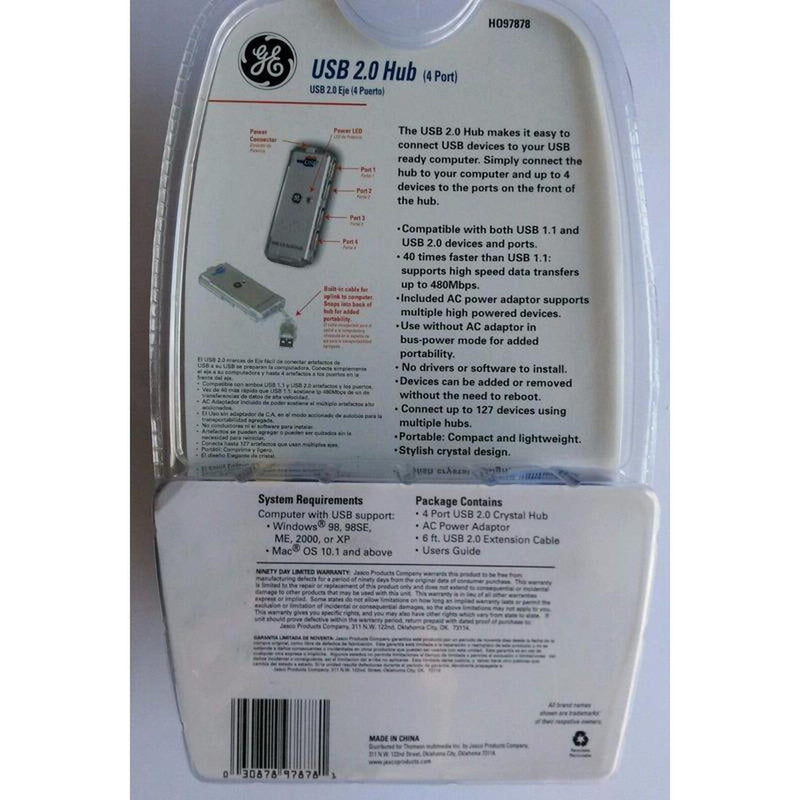 Hub Slim 4 Puertos General Electric Ho97878