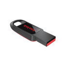 Memoria USB SanDisk Cruzer Spark, 16GB, USB 2.0, Negro/Rojo