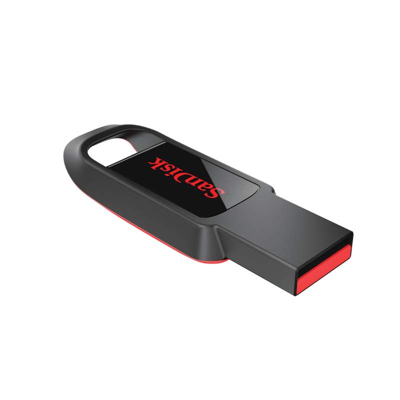 Memoria USB SanDisk Cruzer Spark, 16GB, USB 2.0, Negro/Rojo
