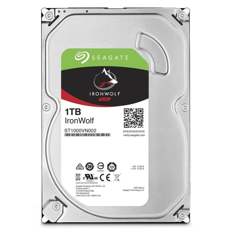 Disco Duro para NAS Seagate IronWolf 3.5'', 1TB, SATA III, 6 Gbit/s, 5900RPM, 64MB Cache