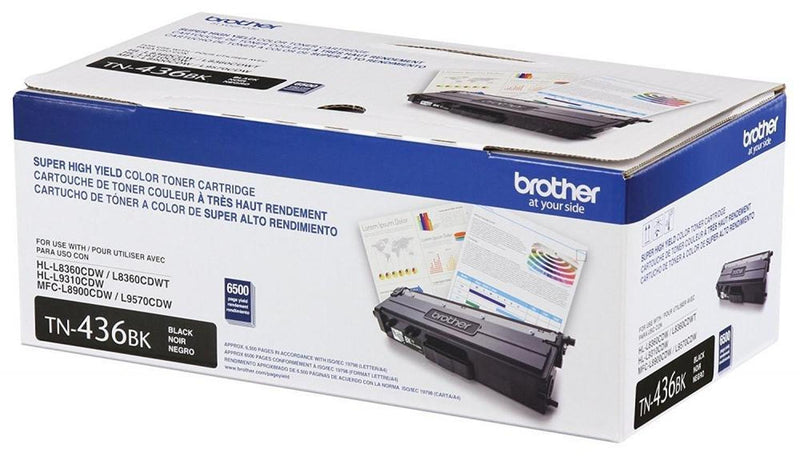 Tóner Brother TN-436BK Super Alto Rendimiento Negro, 6500 Páginas