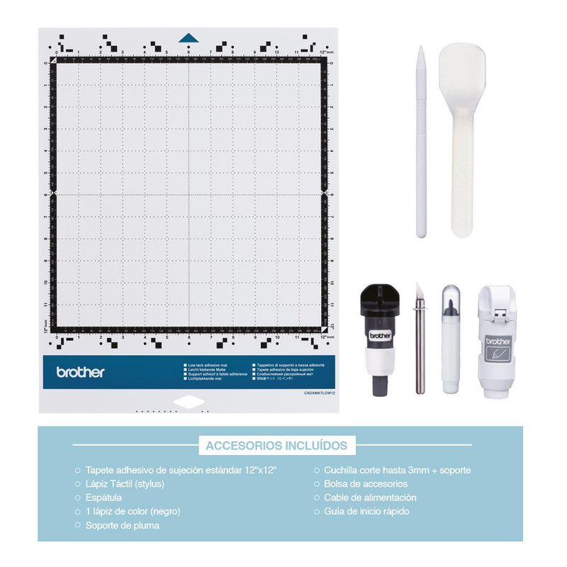ScanNCut Brother SDX125, máquina de corte electrónico para cortar, escáner integrado, 682 diseños, 1