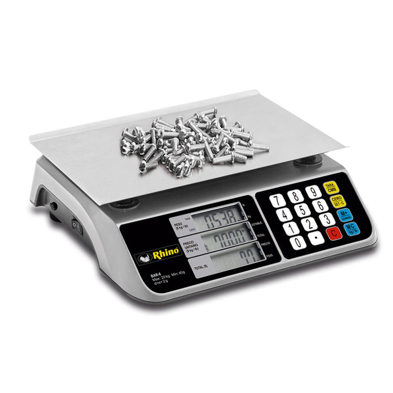 Báscula de mostrador Electrónica Multifunciones 20 kg BAR-6