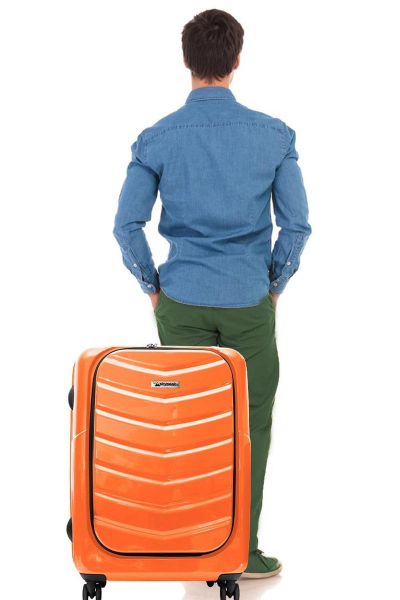 Maleta Skypeak Pearl Orange Candado Tsa 24 Pulgadas Rigida