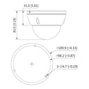 Cámara Dahua Ia-ip Domo/4mp/lente 2.8 Mm/ipc-hdbw3441e-as