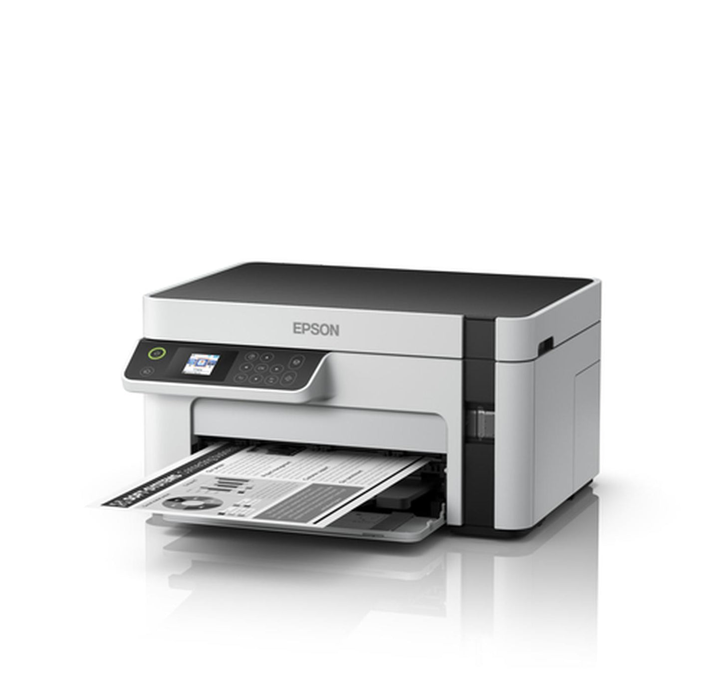 Impresora multifunción Epson EcoTank M2120 con wifi blanca