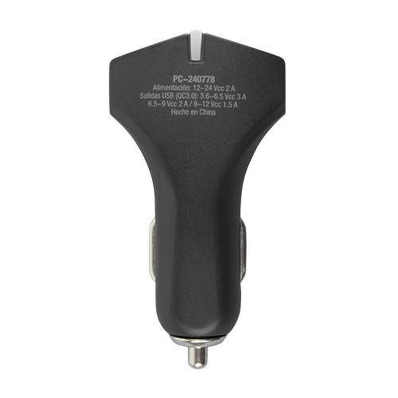 Perfect Choice Cargador p/Auto, 12V, 2 Puertos USB 2.0,Negro