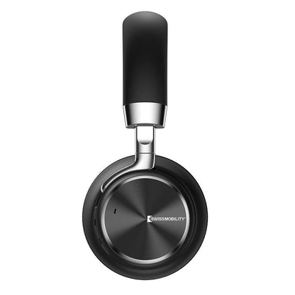 Audífonos de diadema HIGH FIDELITY (HiFi) con Bluetooth y micrófono SWM-20BK Swissmobility