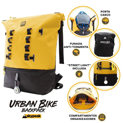 Mochila backpack Skypeak para Ciclista urbano de 15,6",tamaño Grande URB-115YL
