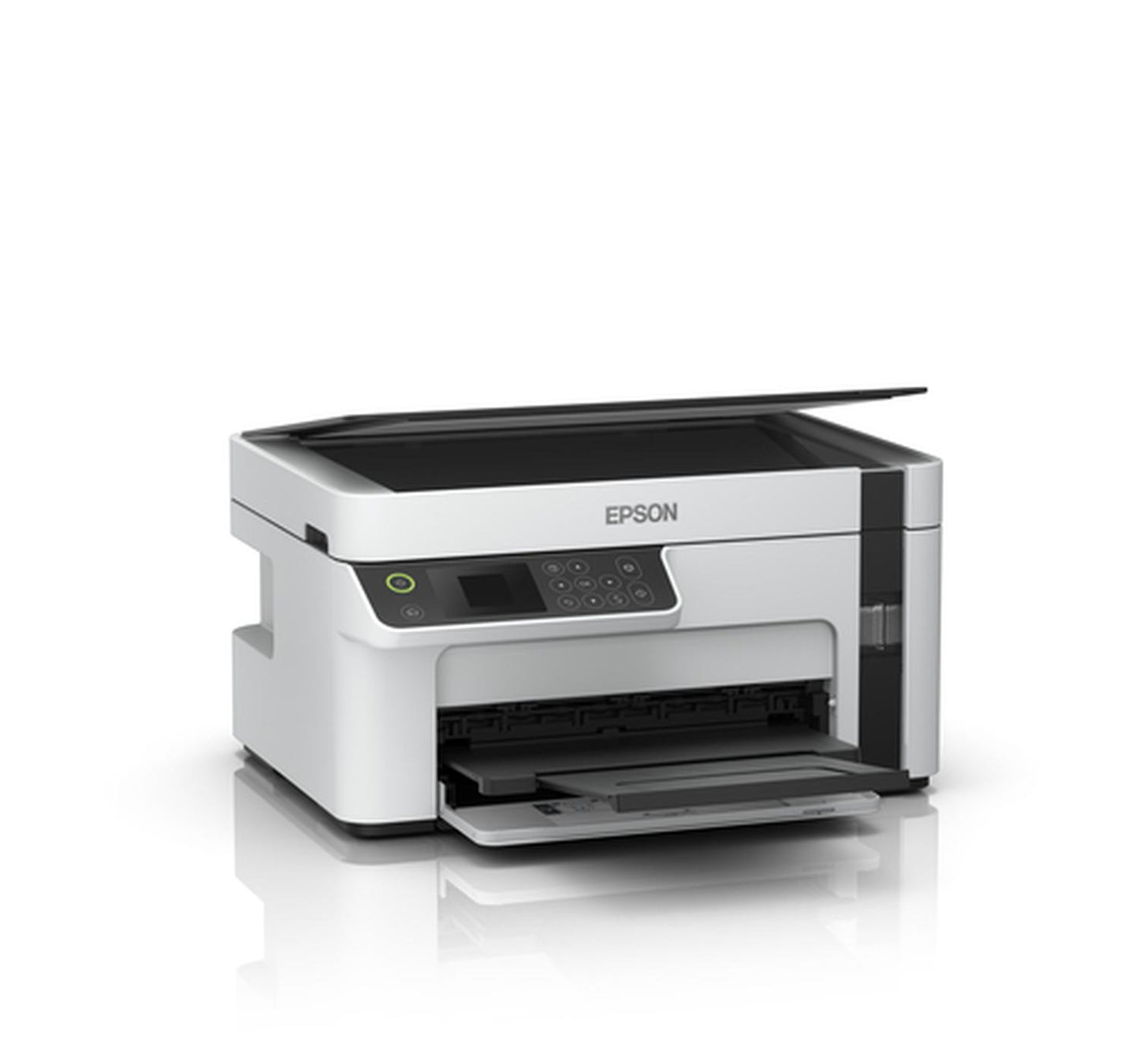 Impresora multifunción Epson EcoTank M2120 con wifi blanca