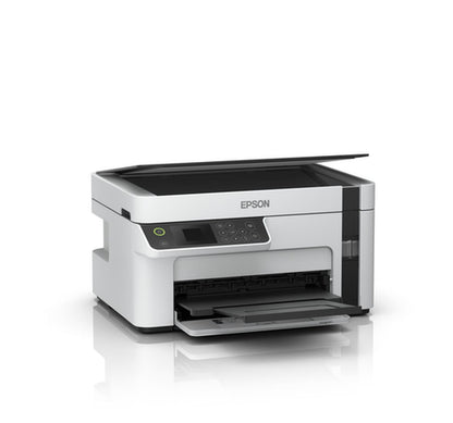 Impresora multifunción Epson EcoTank M2120 con wifi blanca