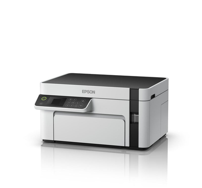 Impresora multifunción Epson EcoTank M2120 con wifi blanca