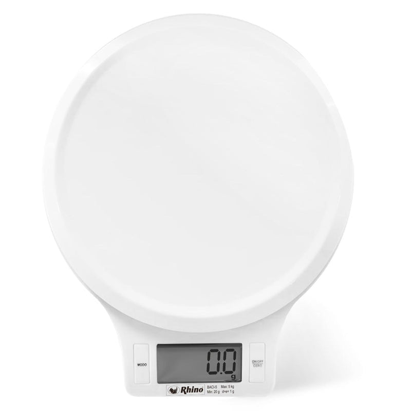 Bascula Para Cocina De 5kg Rhino Funciona Con 2 Baterias Aaa