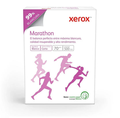 Papel Bond Xerox Marathon Carta 70 g/m² caja con 5000 hojas