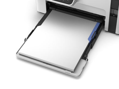 Impresora multifunción Epson EcoTank M2120 con wifi blanca