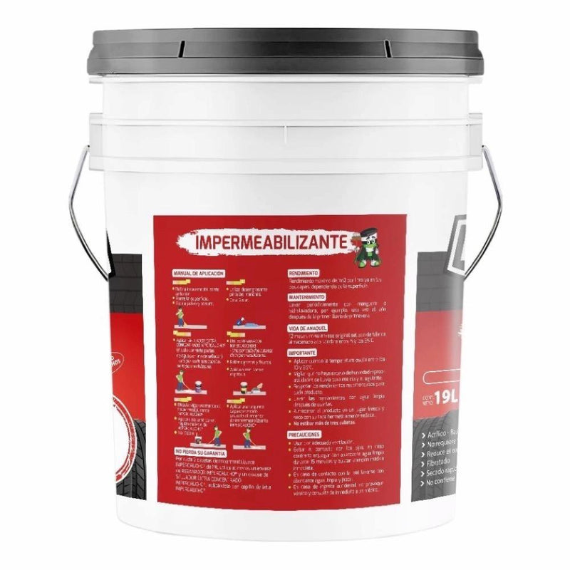 Impercaucho Impermeabilizante Terracota 19L, 12 años